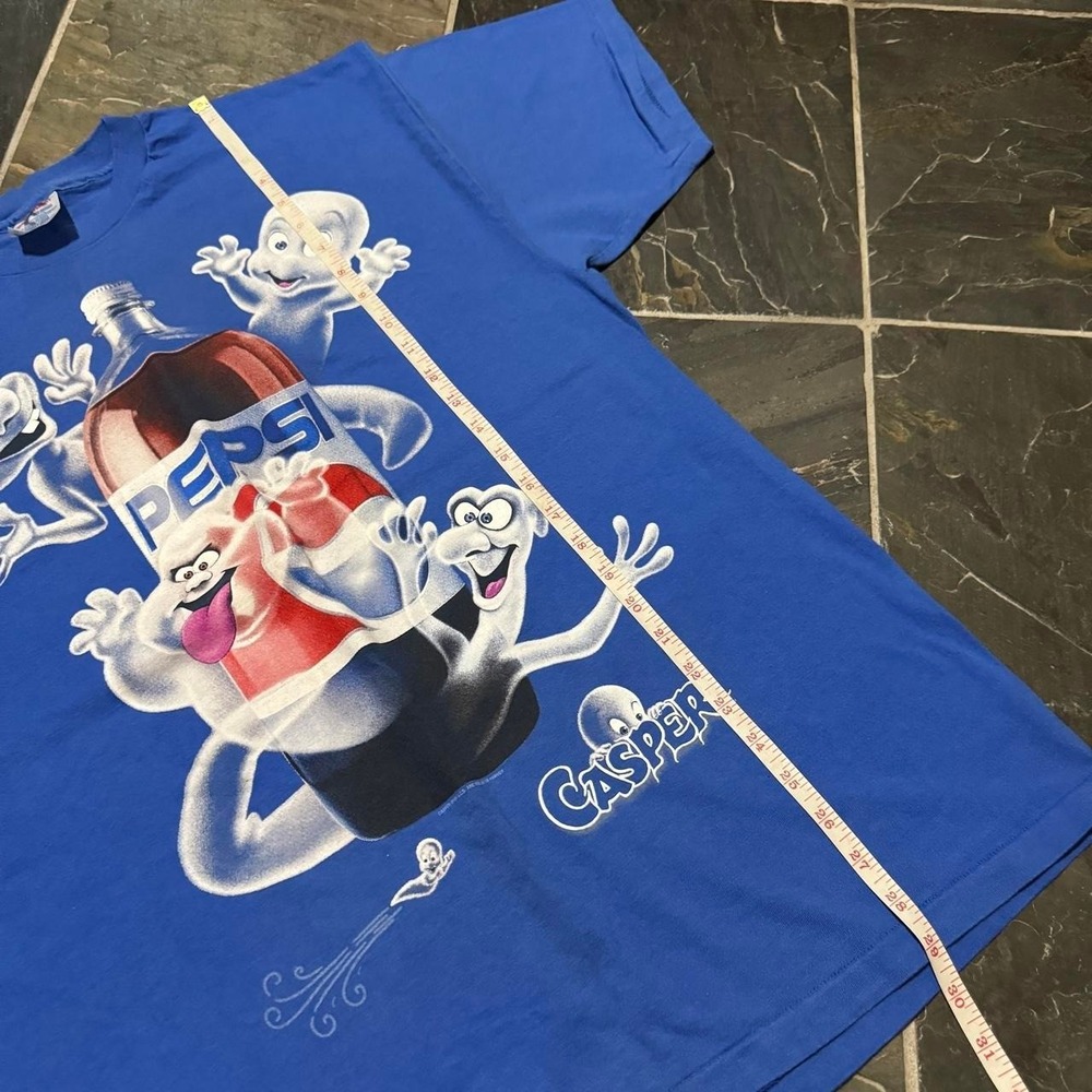 VINTAGE 90s Casper the Ghost Pepsi PROMO TEE - Large - Picture 8 of 8